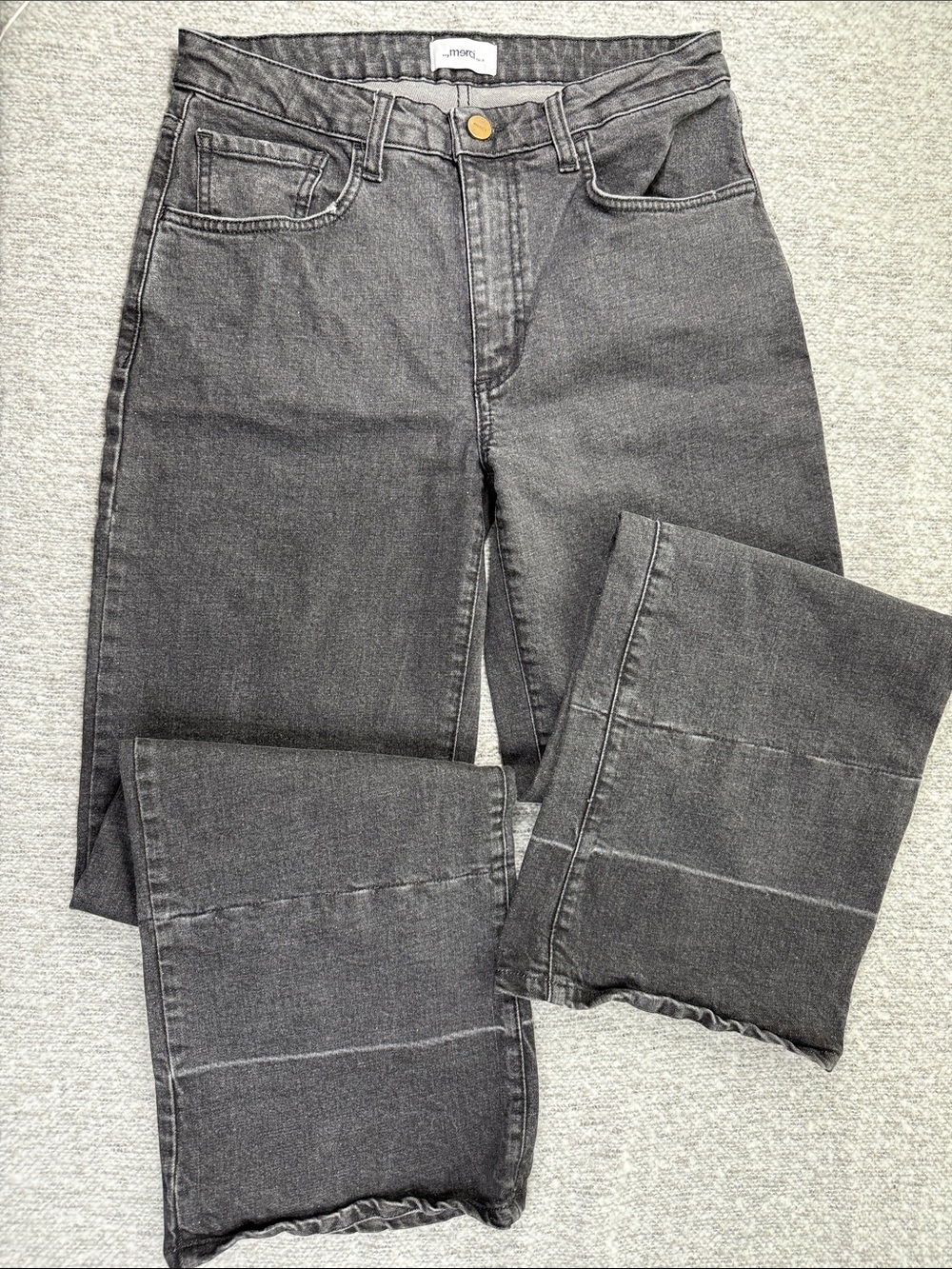 ..,mercy Italia Classic Grey Women's Jeans Size 30 (size 6 US) mid rise